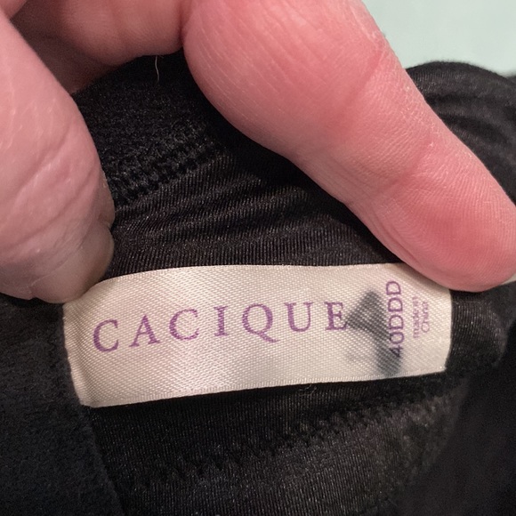 GUC black Cacique Intuition full coverage bra size 40DDD - Picture 2 of 3